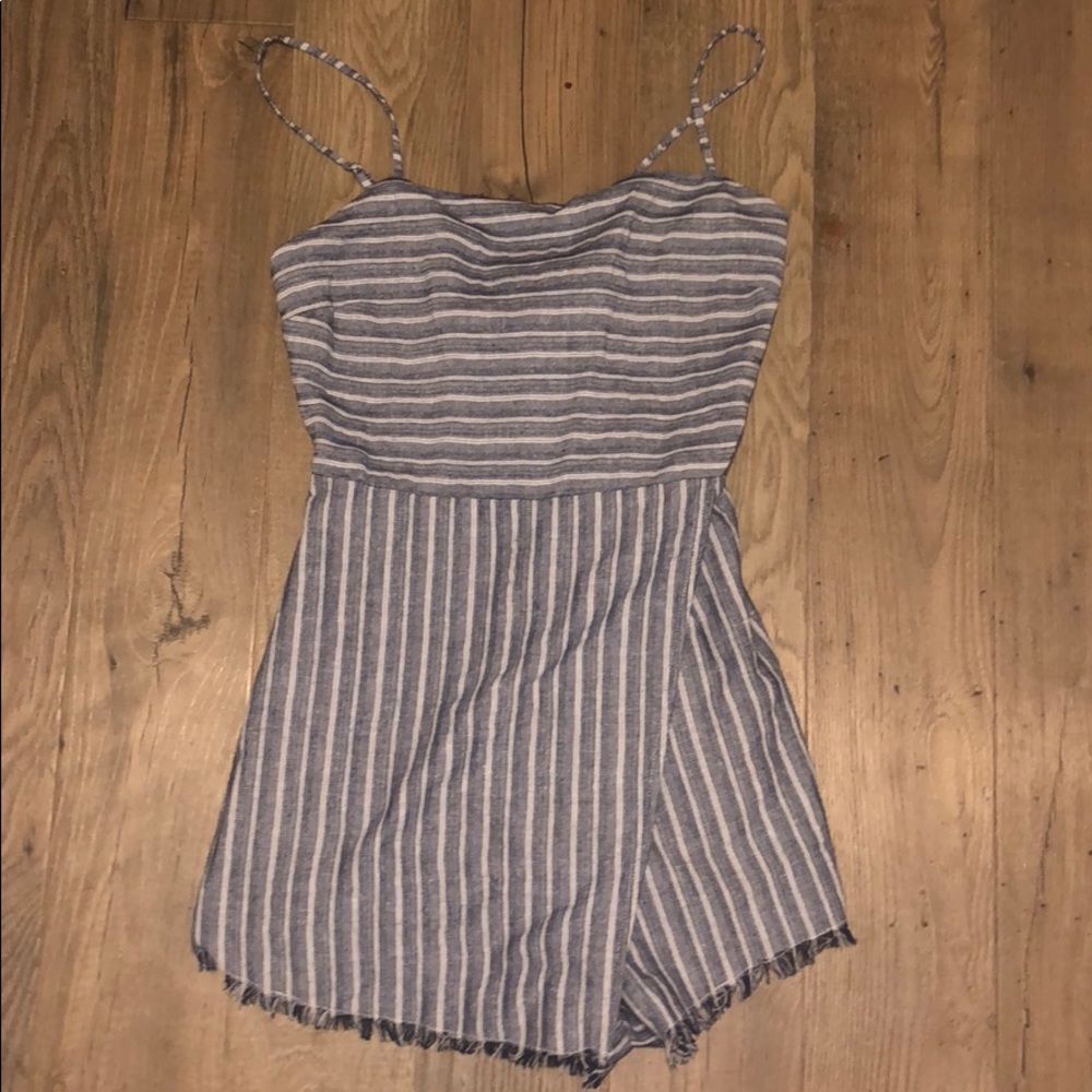American Threads Striped Romper